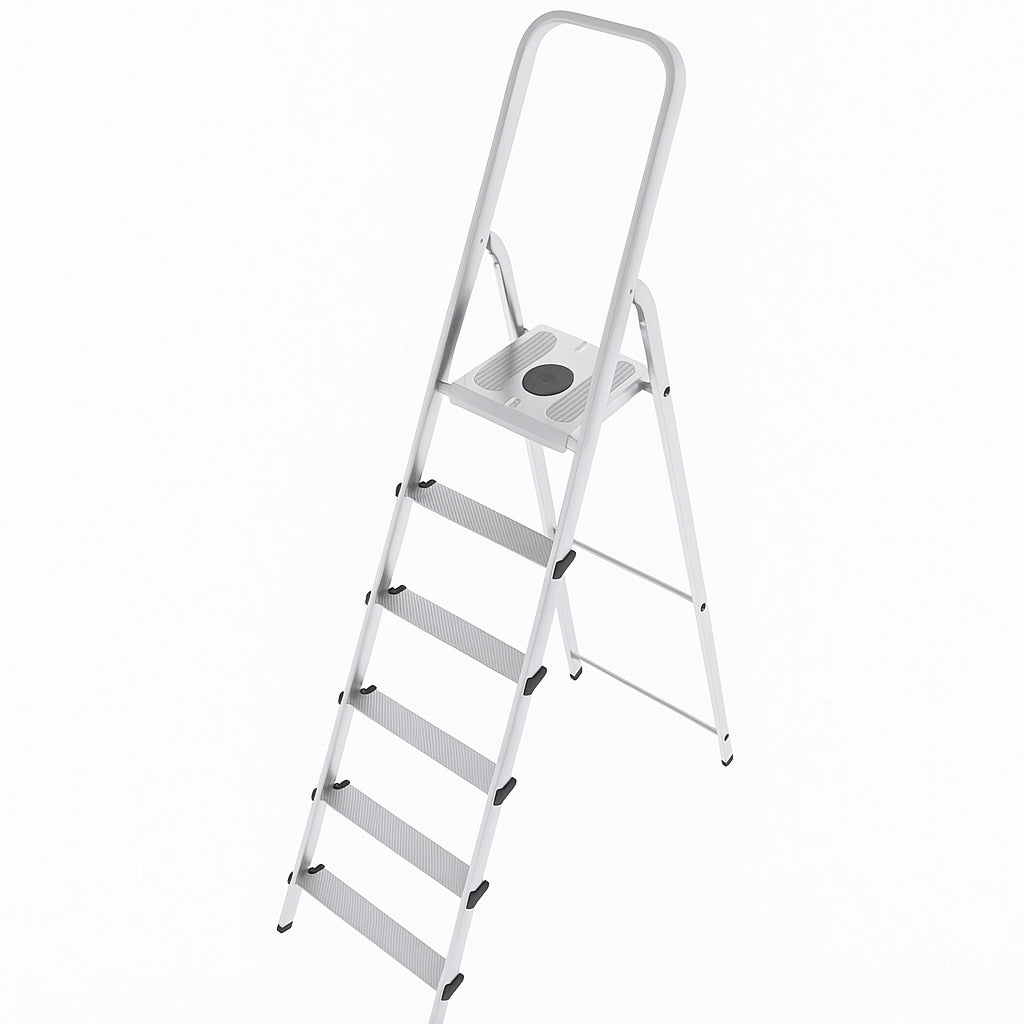 SCALA IN ACCIAIO E ALLUMINIO MOD. MISTA – 5 GRADINI