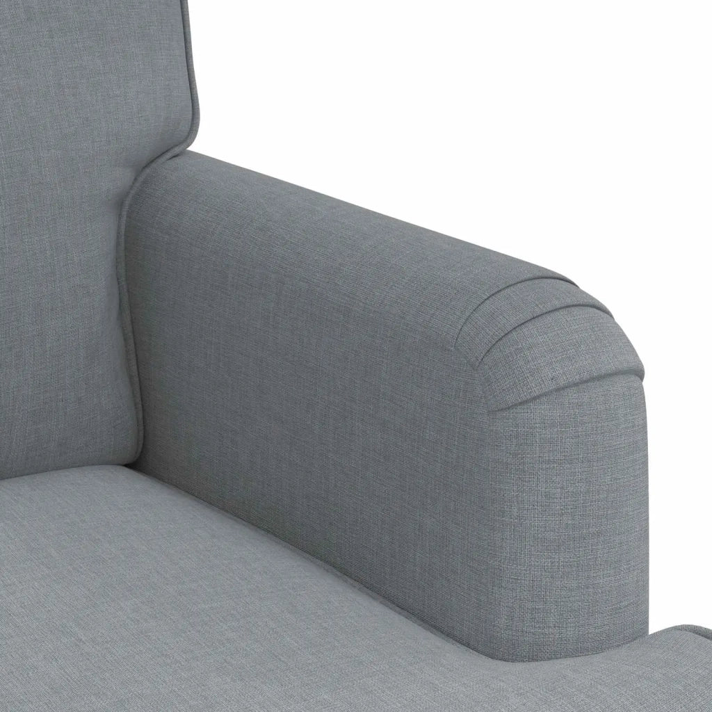 Set di divani 2 pcs Grigio chiaro 162 x 80 x 85 cm Tessuto 3407560