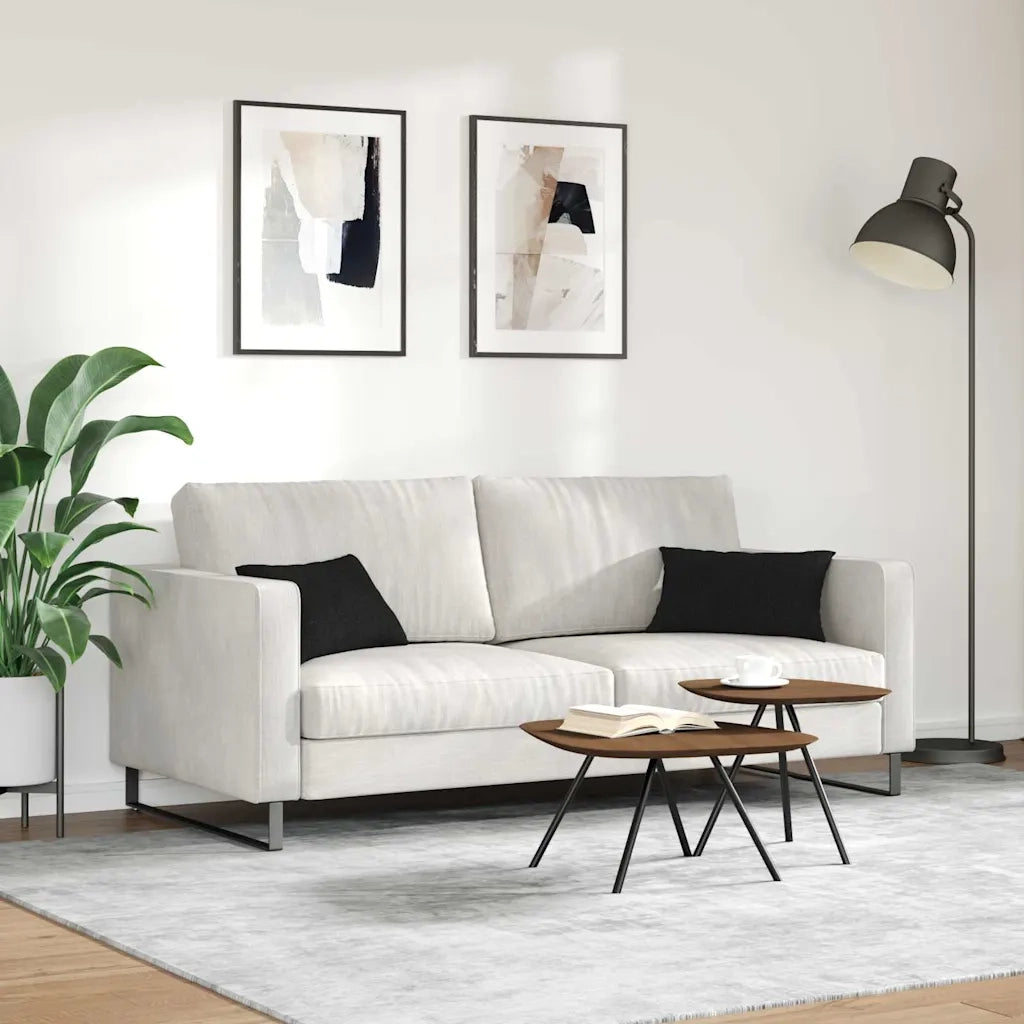 Cuscini da Divano 2 pcs Nero 50 x 30 cm Tessuto 42013612