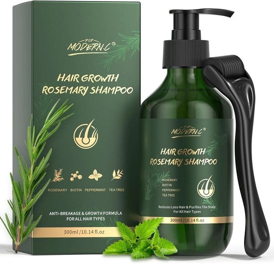 Shampoo per capelli con biotina - Anti caduta capelli - Promuove la crescita capillare - Idraona e nutre con ingredienti naturali