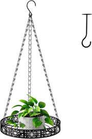 Sospensione per Piante con Ganci per il soffitto e Catena da Appendere - Cestino da Appendere per Interni e Esterni
