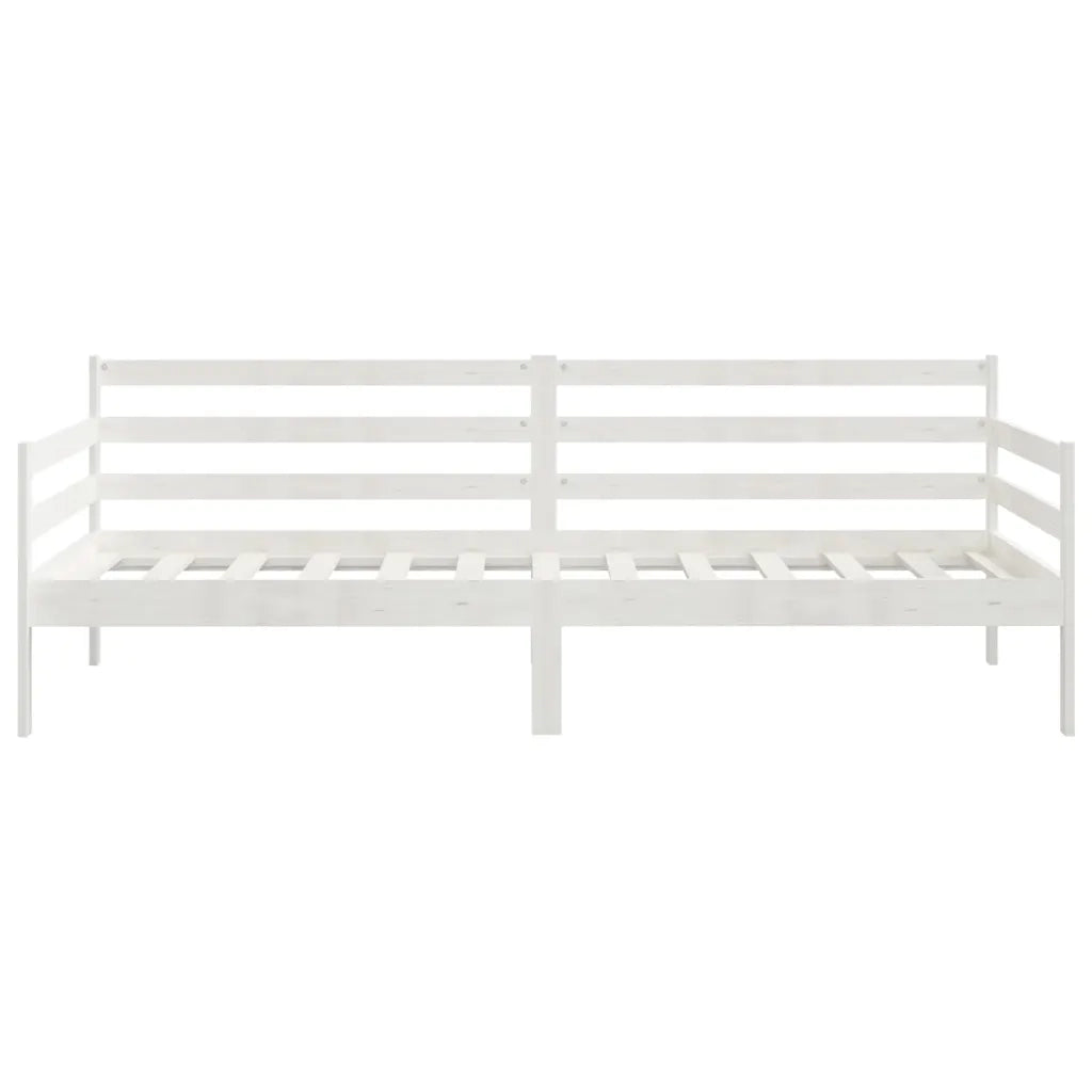 Dormeuse Bianca in Legno Massello di Pino 90x200 cm