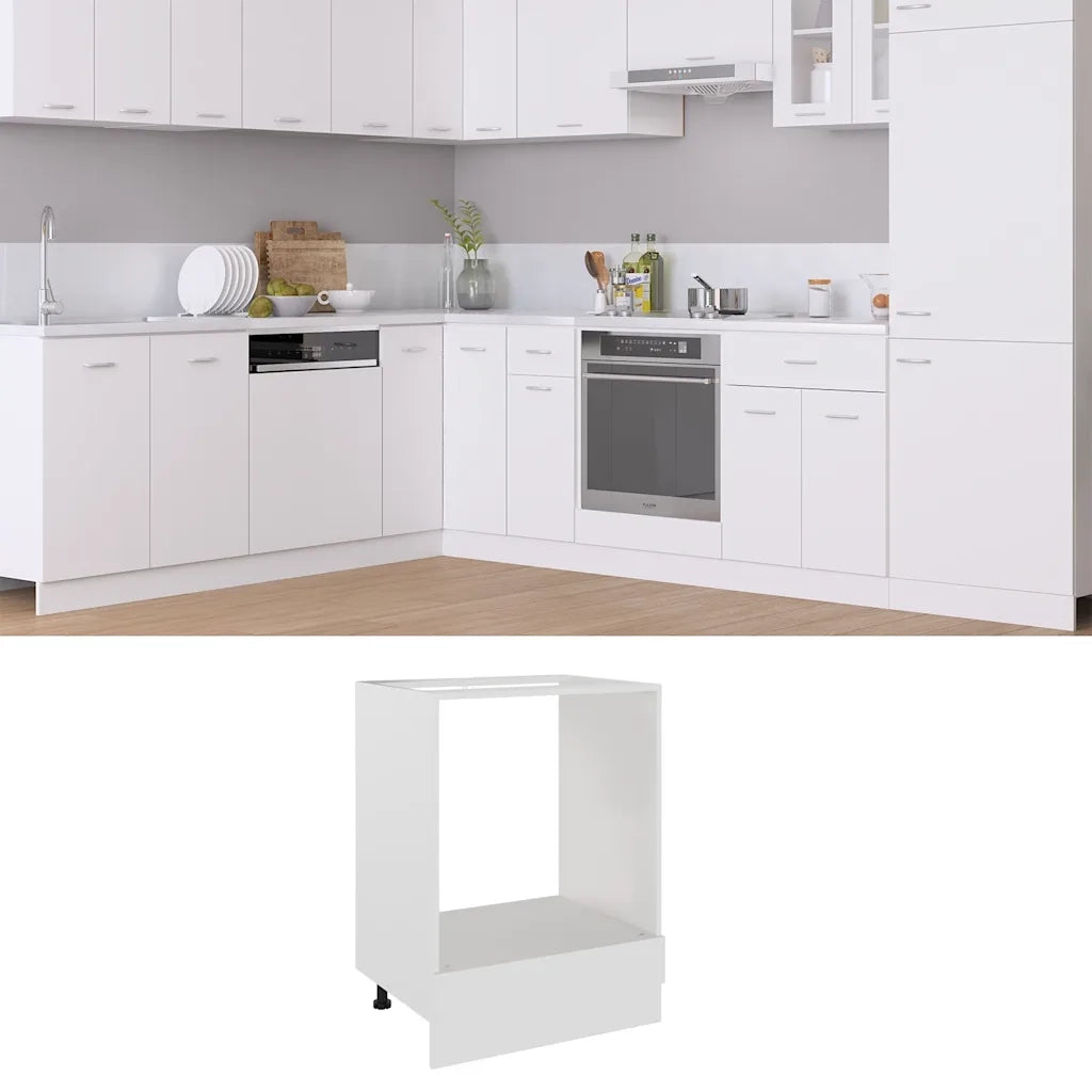 Armadio per Forno “Riga” Bianco 60x46x81,5 cm 802497