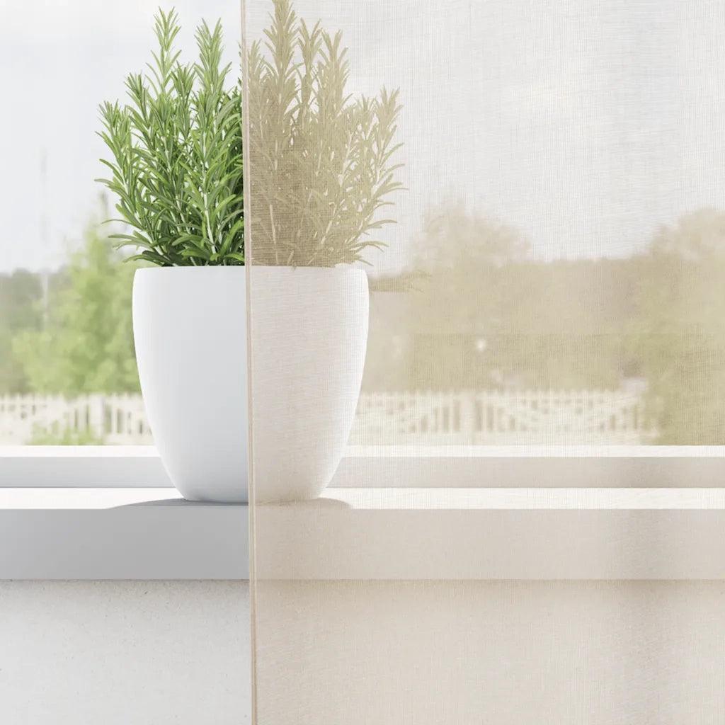 Tende in Voile con Linguetta 2 pz Crema