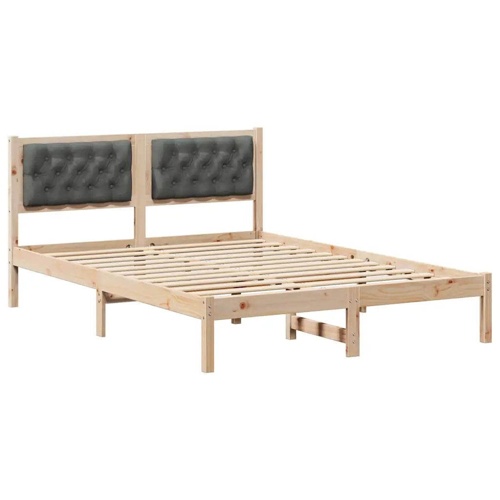 Struttura del letto Grigio scuro 150 x 200 cm Pino massello 878180