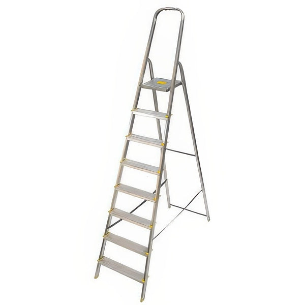 Scala Domestica in Alluminio Simply-Dom a 8 Gradini Portata 150 kg EN 131
