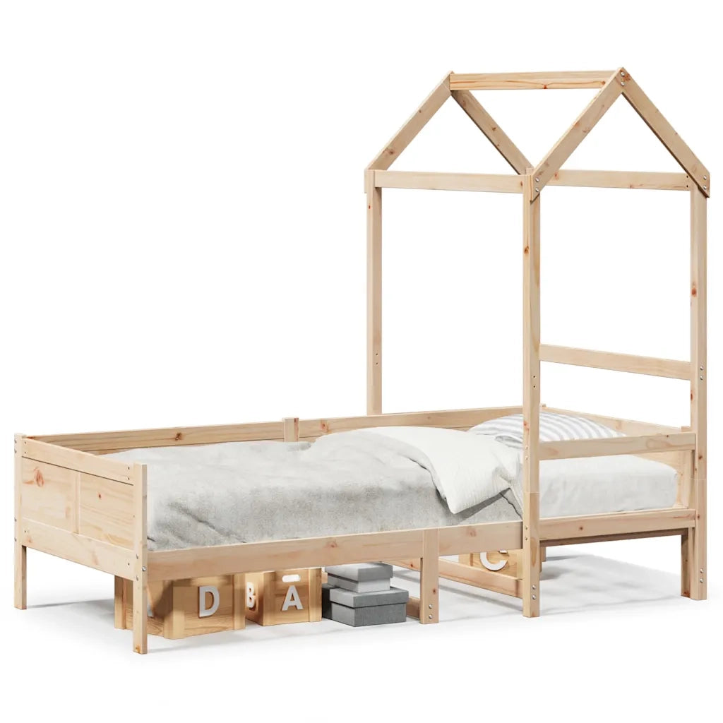 Dormeuse con Tetto 80x200 cm in Legno Massello di Pino 3282254
