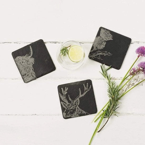 Impianti di sostegno per pavimento (X4) nero - Set da 4 - Slate Nero