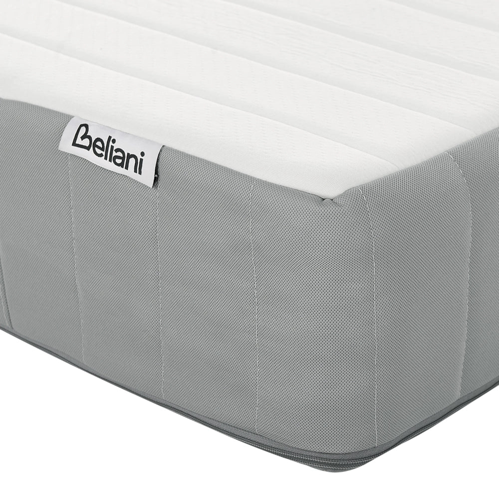 Materasso a molle insacchettate EU matrimoniale con maniglie imbottitura in memory foam rivestimento rimovibile 140 x 200 cm Rigidità media Design moderno trapuntato