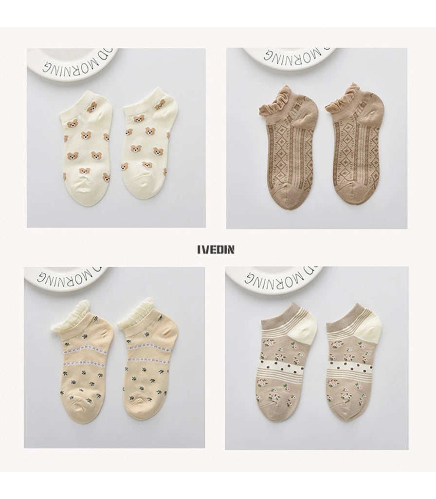Calzini Bassi in Cotone per Donna e Bambina | Traspiranti e Divertenti | Taglia Unica 34–40 EU