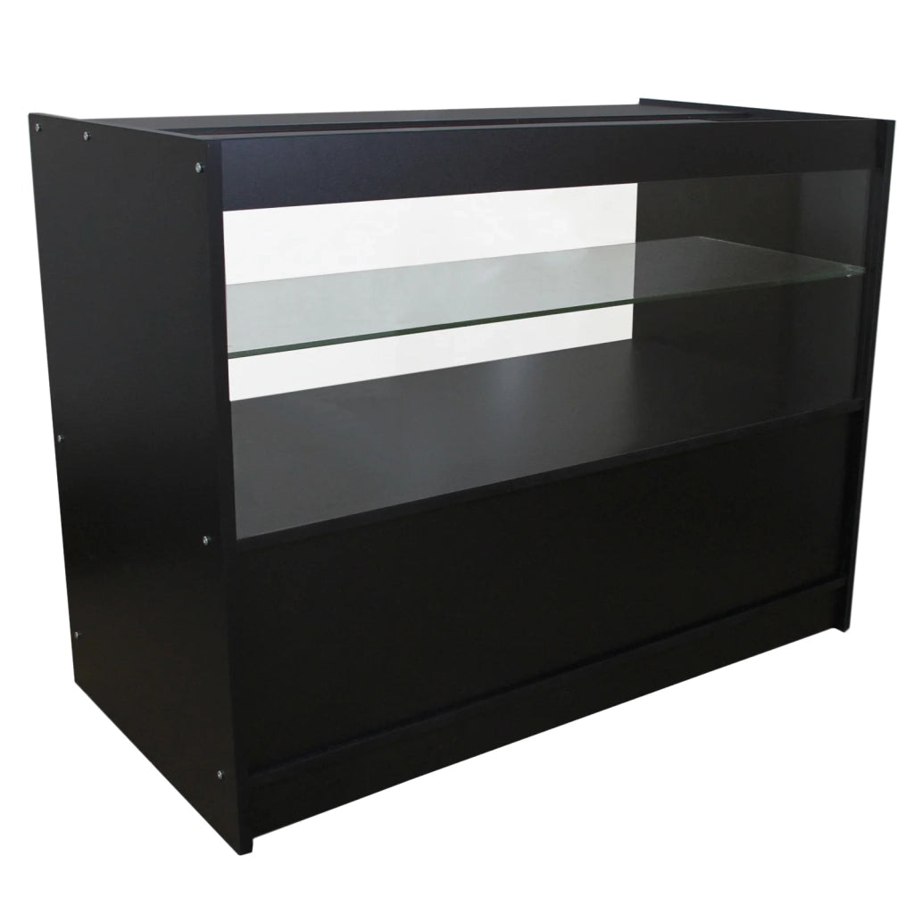 Set Gemini con 3 Banconi da Negozio e Reception Neri Eleganti Professionali