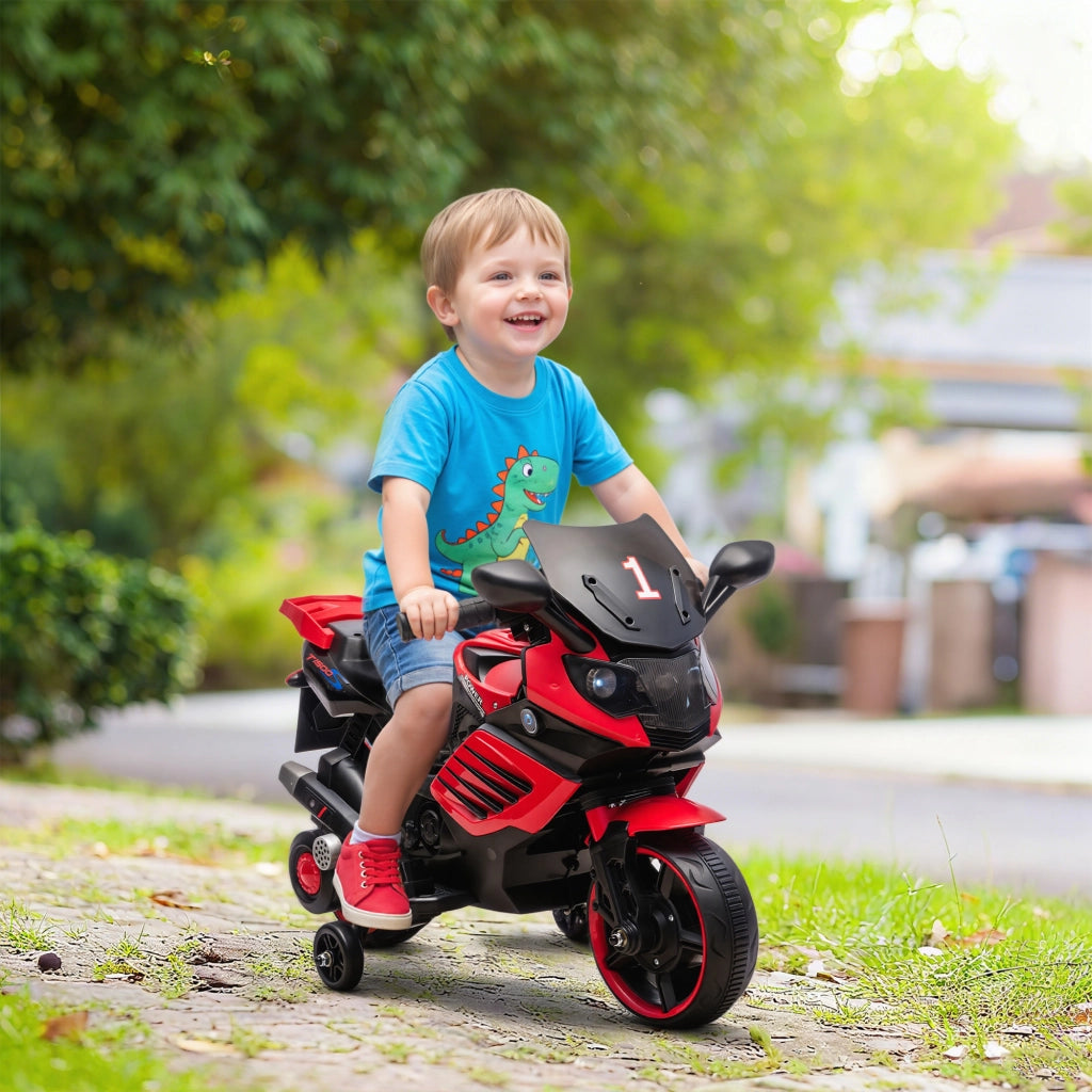 Auto elettrica per bambini ¨C zephmum ¨C 6V, rosso, luci e suoni