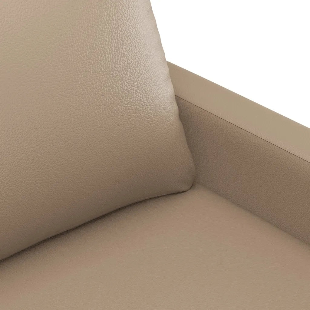 Divano a 2 Posti-Sofa 2 Posti Cappuccino 140 cm in Similpelle 875394