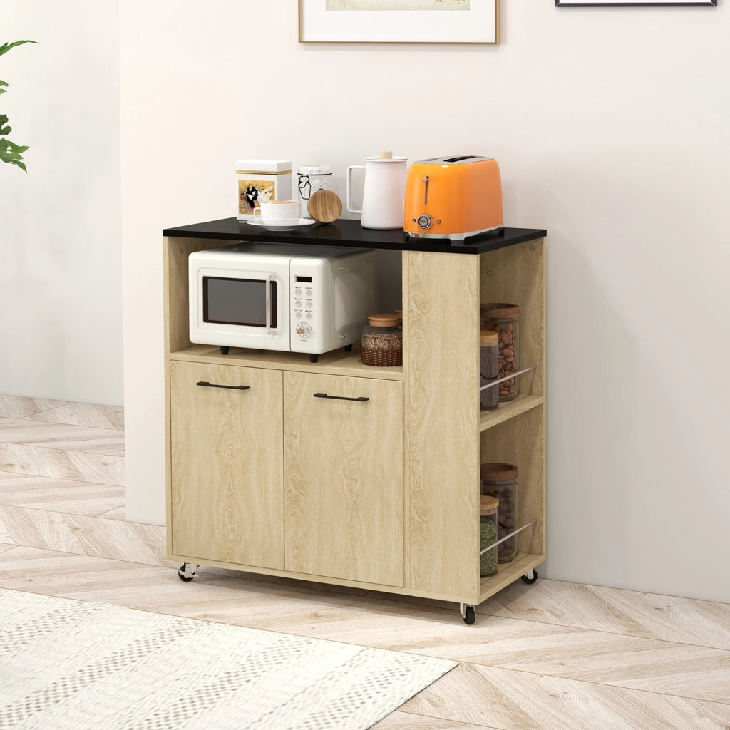 Carrello da cucina con ripiani e ruote ¨C Minimal ¨C 75x40x80,5 cm