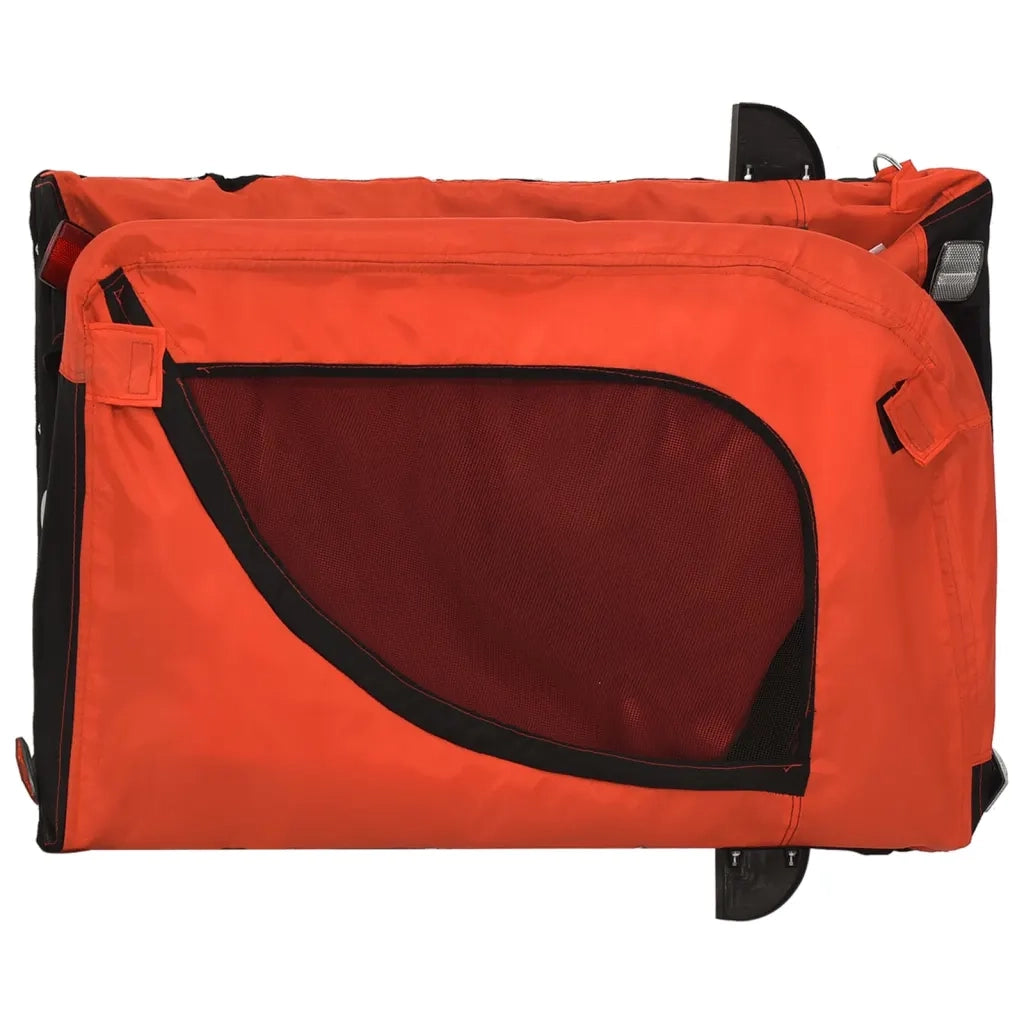Rimorchio da Bici per Animali Arancione e Nero Oxford e Ferro 94026