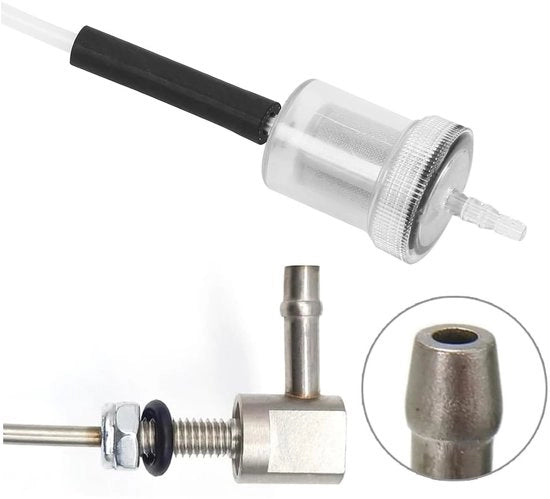 Kit di sostituzione per sistema di alimentazione benzina 18 pezzi - Set di connettori e valvole - Kit per Eberspacher/Webasto - Materiale di alta qualità plastica/metallo - Sostituzione di tubo di alimentazione benzina