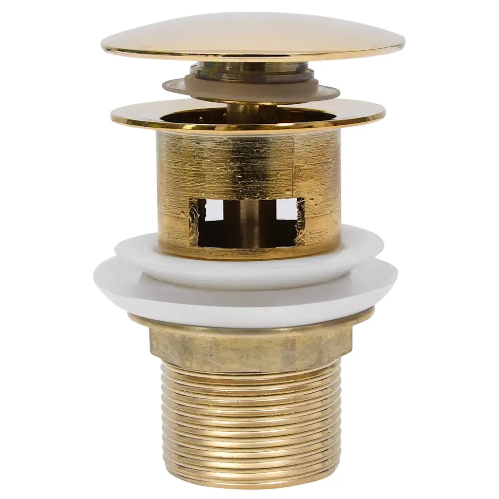 Scarico a Pressione con Troppopieno Oro 6,4x6,4x9,1 cm 149057