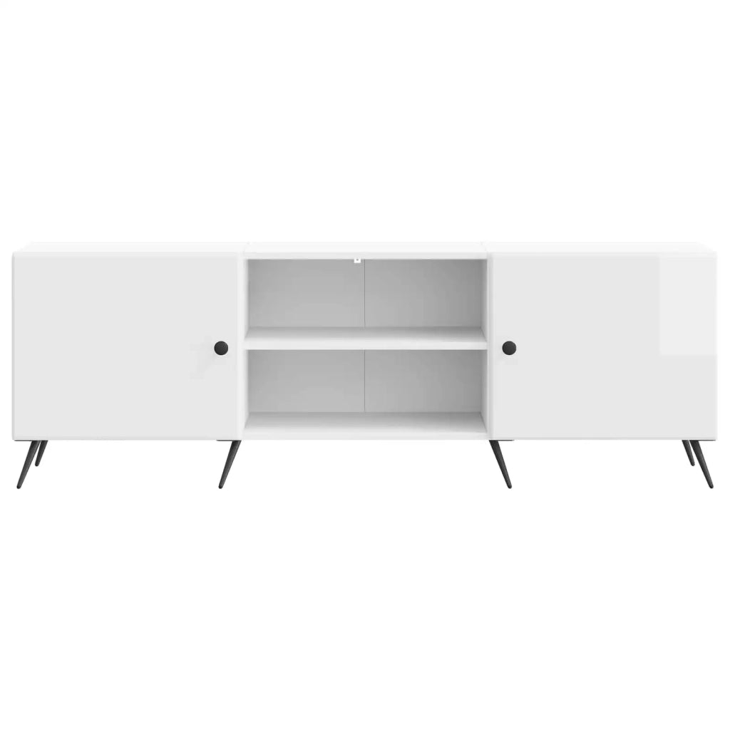 Mobile TV | Armadietto TV | Mobile Porta TV Bianco Lucido 150 x 31 x 50 cm Legno ingegnerizzato