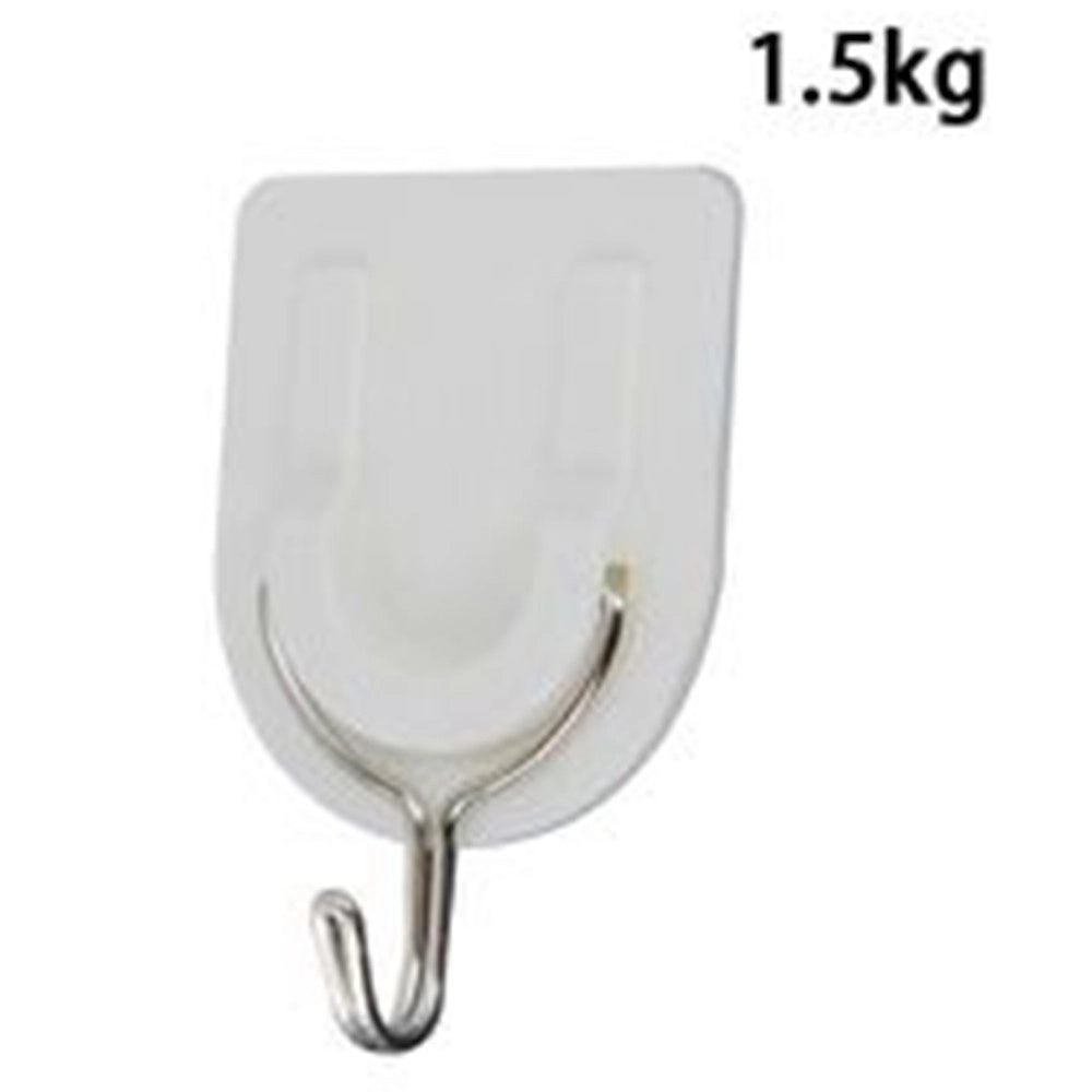 Trade Shop - Set 3 Pezzi Gancio Attaccapanni Adesivo Parete Legno Porte Fashion Hook 59669 -