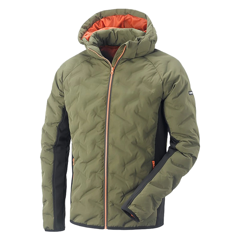Giubbino M oliva/arancio 100% riciclato
