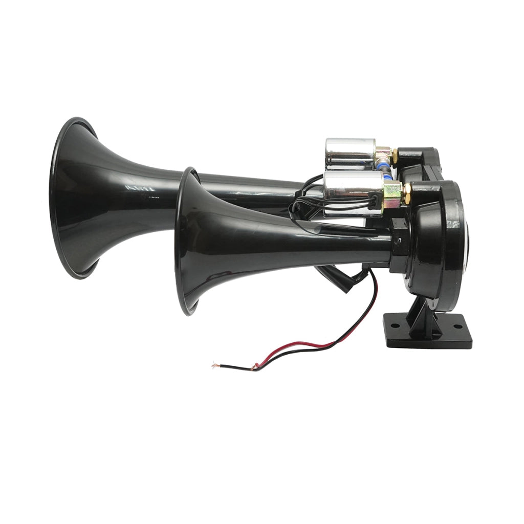 Clacson a 2 trombe 12V/24V per compressore d’aria.