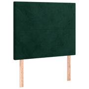 Testiera | Testata Verde Scuro 90x5x118/128 cm Velluto