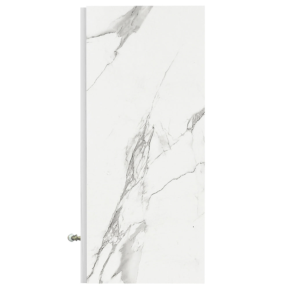 Pensile da Cucina Scolapiatti Sistema Raccogli Gocce Mobile Bianco Effetto Marmo