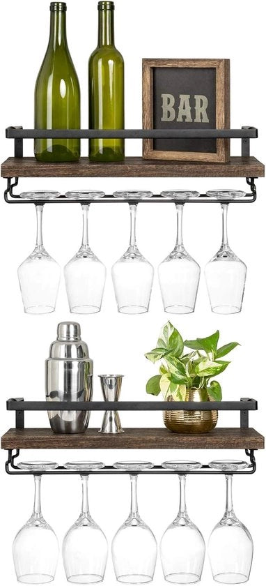 Set di Assi da Vino a Incasso - Legno Rustico - 2 Pezzi