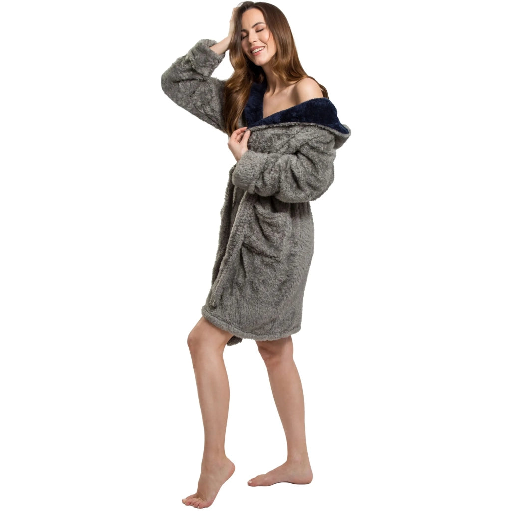 Accappatoio Jordan Grey-navy M