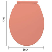 Trade Shop - Copriwater Universale In Plastica Super Resistente 44x36cm Colore Arancione -