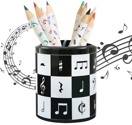 Organizzatore per pennarelli e matite - 70 matite - nero/bianco - contenitore per pennarelli