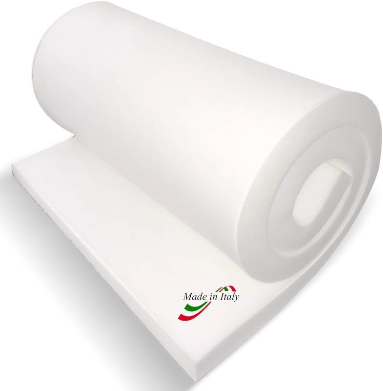 Gommapiuma Divani Spessore 3cm - Lastra 2x1m - Densità 18 - Imbottitura Poliuretano Espanso - Sedie, Panche, Lettini