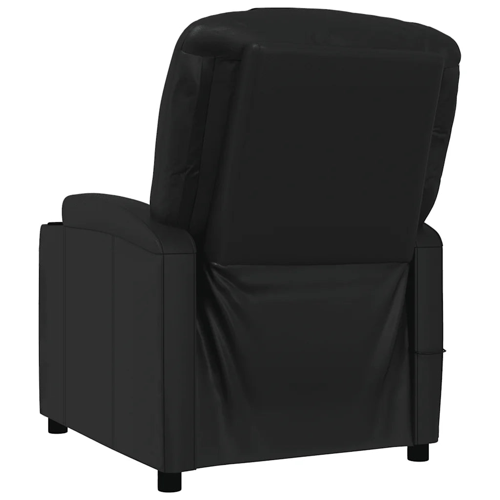 Poltrona Massaggiante Nera in Similpelle 321311