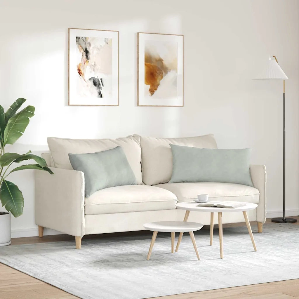 Cuscini da Divano 2 pcs Grigio chiaro 80 x 40 cm 42013713