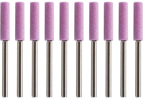 Kit di abrasivi per seghe a catena - 10 pezzi - diametro 4,8 mm - per catene a .325 - compatibile con attrezzi rotativi - per lavorazione del legno e lisciatura di metalli