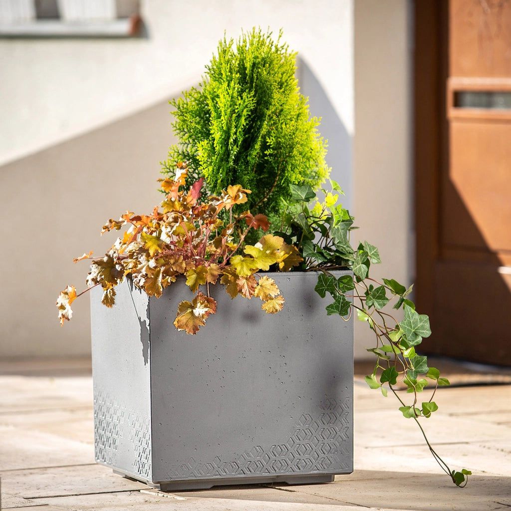 KADAX Zestaw Kwietnik KARO ECO recycled 400x400 be