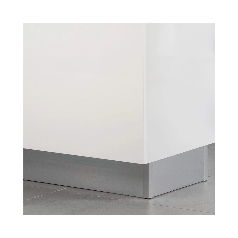 Zoccolo Per Cucina H10 Cm Lunghezza 2 Metri Inox