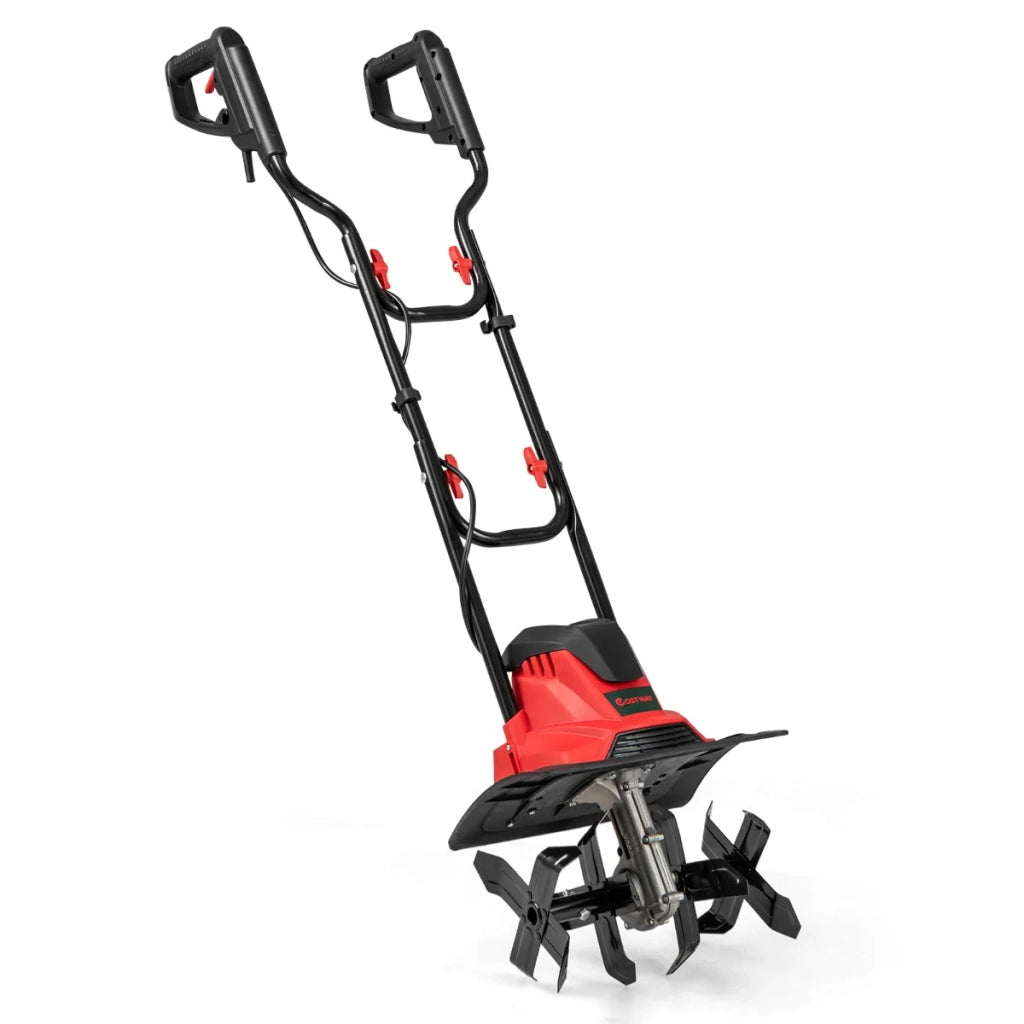 Motocoltivatore elettrico potente ed ergonomico pieghevole 36,5 x 24 x 138 cm stile pratico rosso PP 20_0012898
