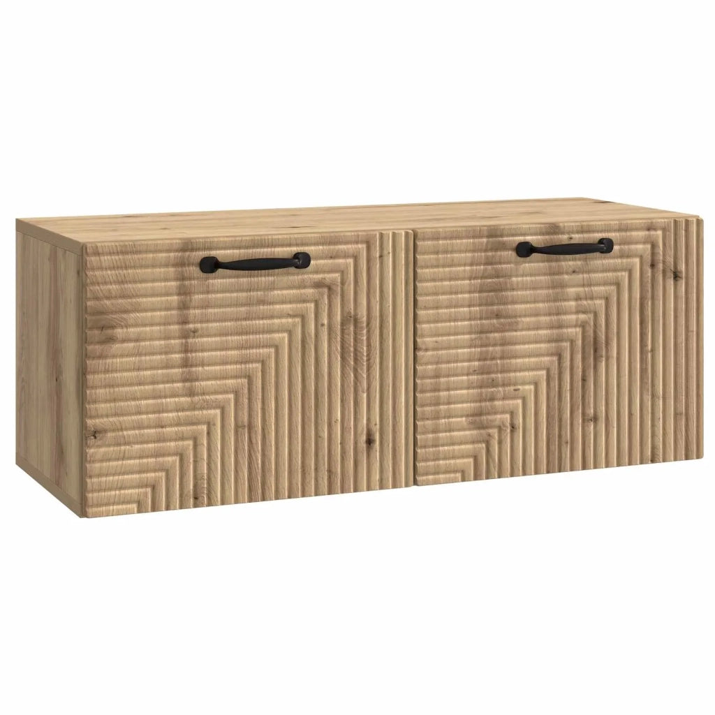 Mobile Porta TV da Muro-Credenza per TV sospesa Rovere Artigianale 78,5 x 31 x 30 cm 864502