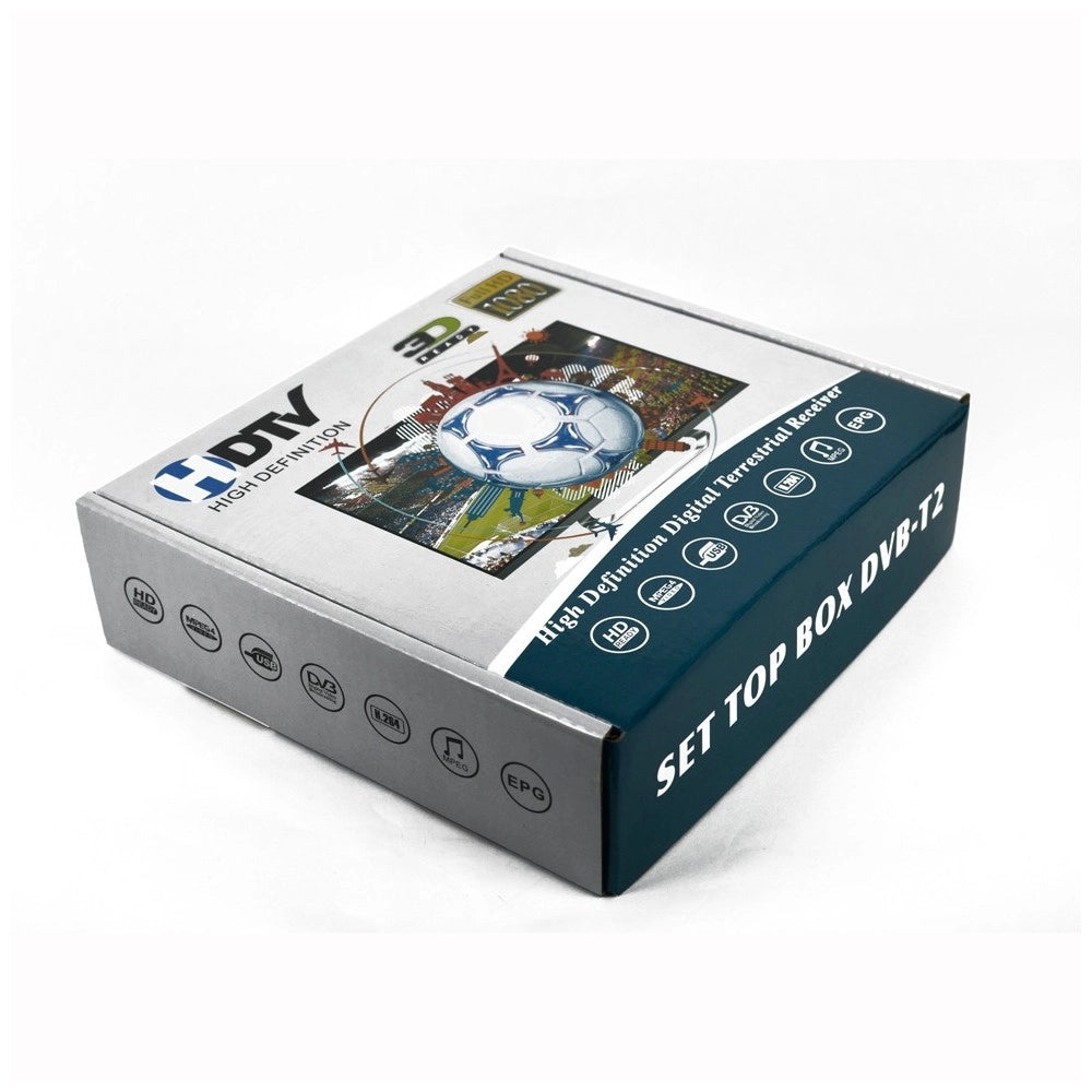 Trade Shop - Decoder Ricevitore Digitale Terrestre Hdmi 1080p 3d Tv Dvb-t2 Usb Telecomando -