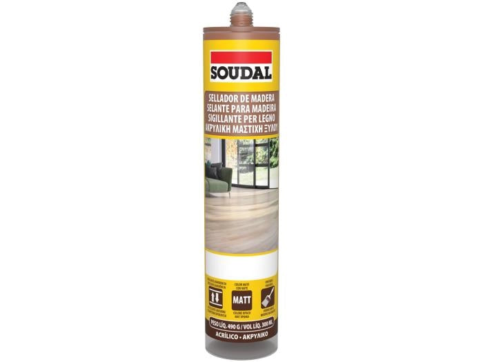 SILICONE LEGNO SOUDAL 300 ml - Grigio chiaro - SOUDAL
