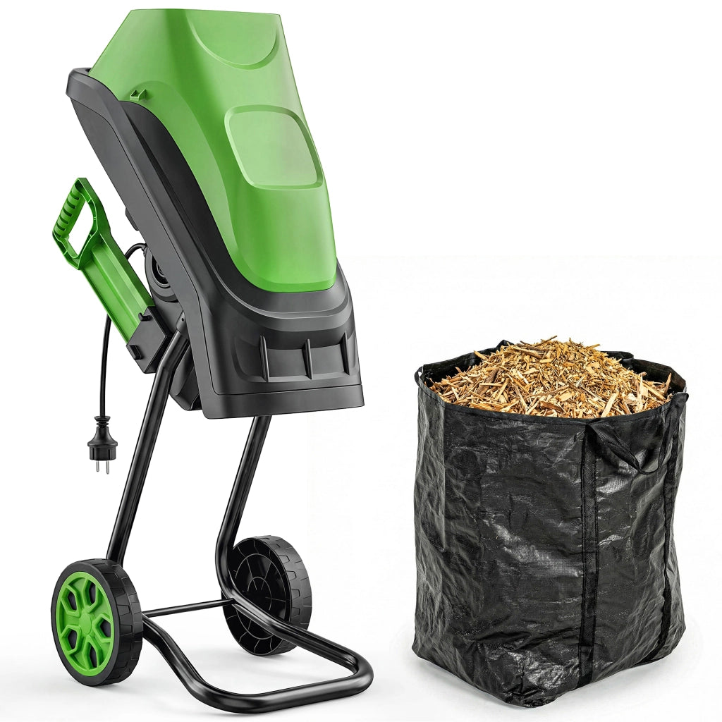 Trituratore Elettrico per Giardino 2500W ¨C Minimal ¨C Verde 45L ?44mm