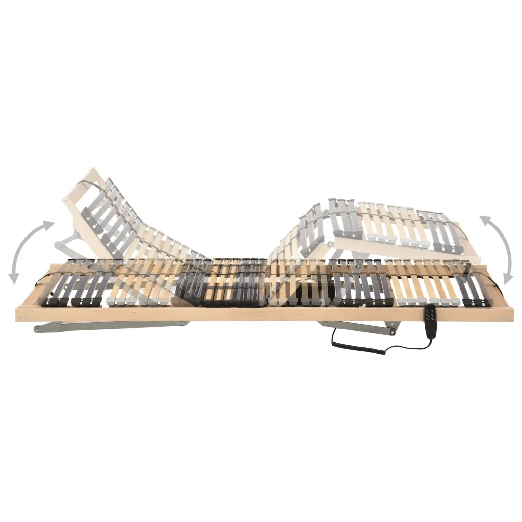 Letto con Telaio a Doghe Elettrico 42 Doghe 7 Zone 90x200 cm 321828
