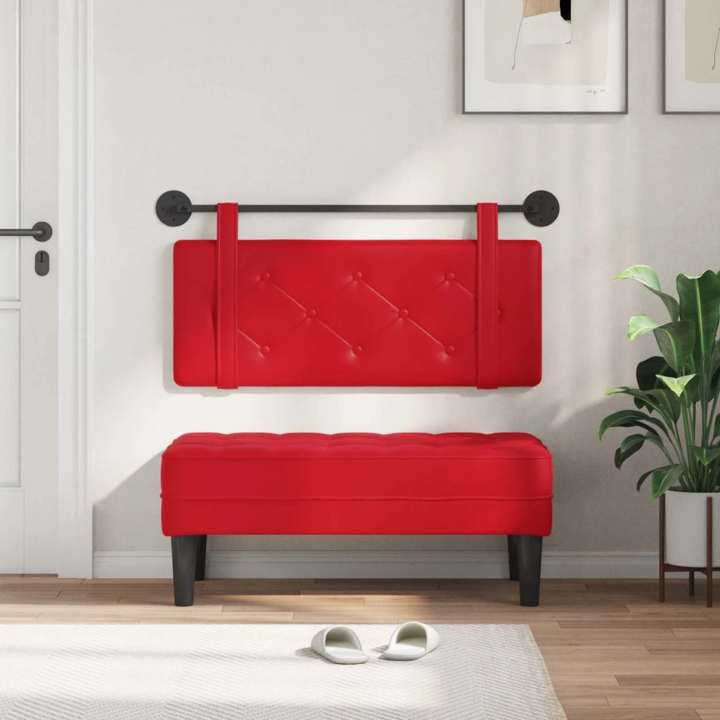 Testiera | Testata sospesa Rosso Similpelle