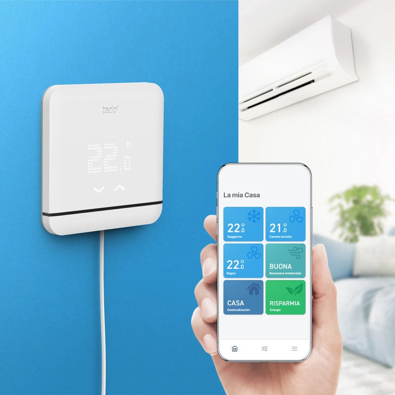 TADO¬? Controllo Climatizzazione Intelligente. Wifi. Gestione via app.  Compatibilità Google e Alexa