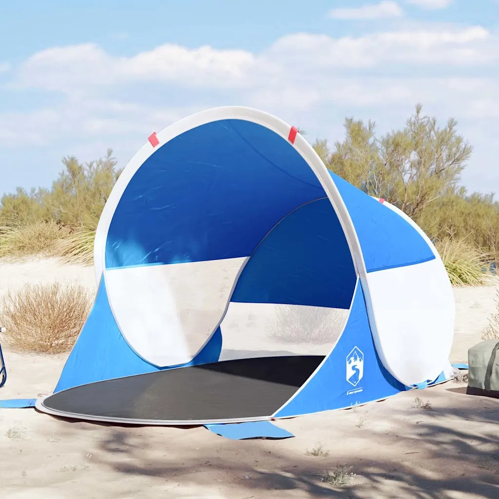 Tenda da Spiaggia Pop-Up Azzurra Impermeabile