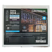 TENDA INTERNO ESTERNO 304 LED CON FLASH 4 MT PROLUNGABILE