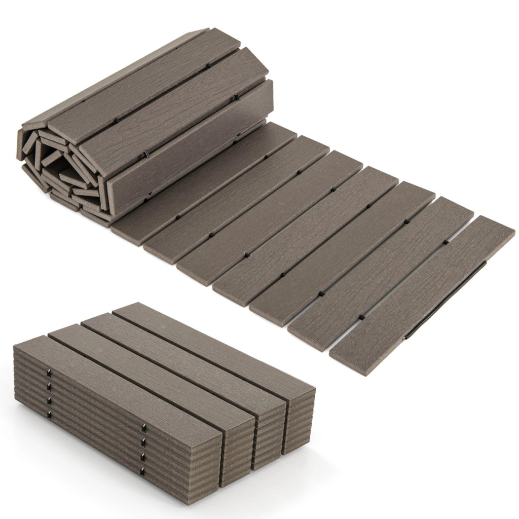 Passerella dritta da esterno con connessione a filo metallico-Passerella decorativa resistente alle intemperie per matrimonio festa Grigia