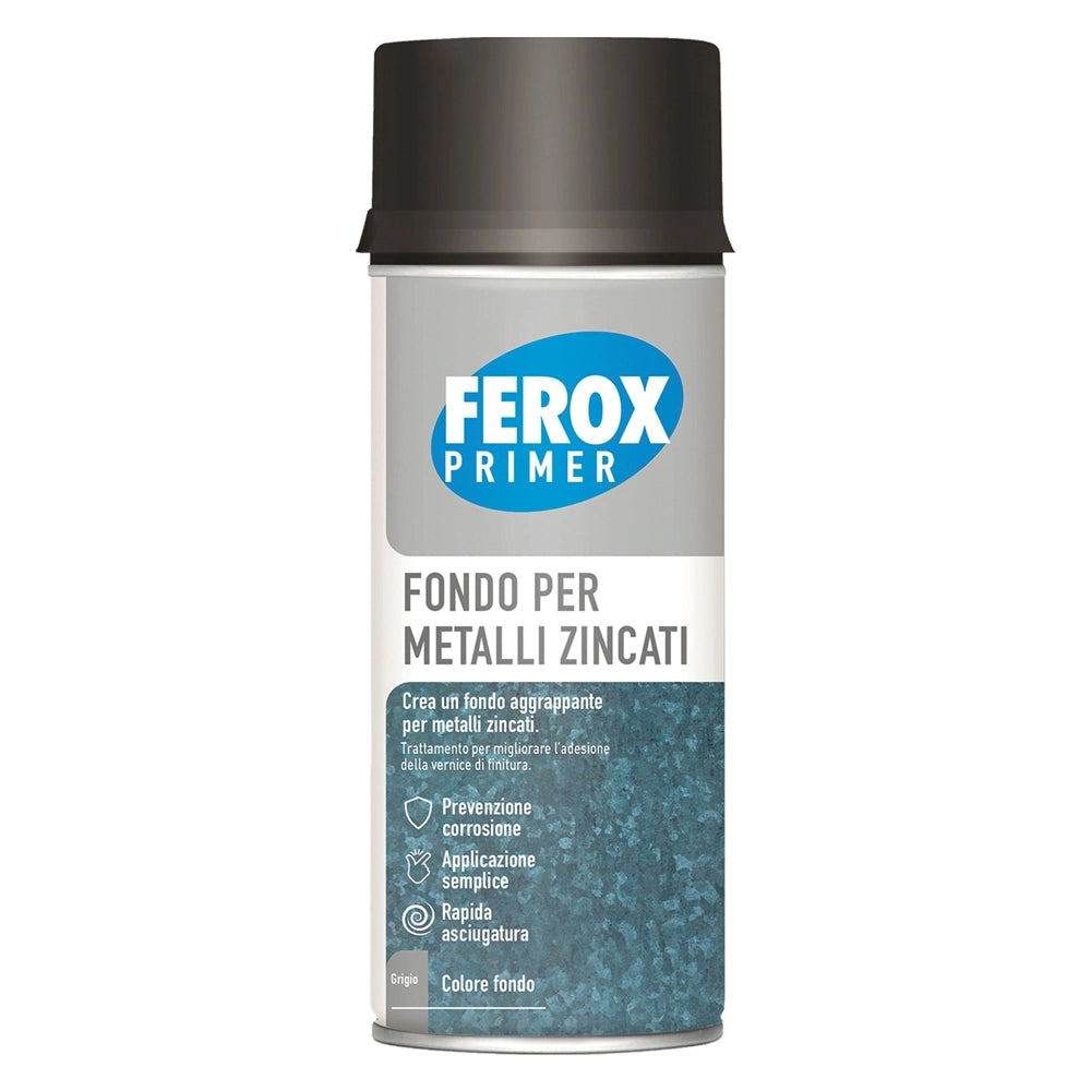 FEROX FONDO AGGRAPPANTE SPRAY alluminio (fondo grigio scuro)- 6 pezzi  - AREXONS