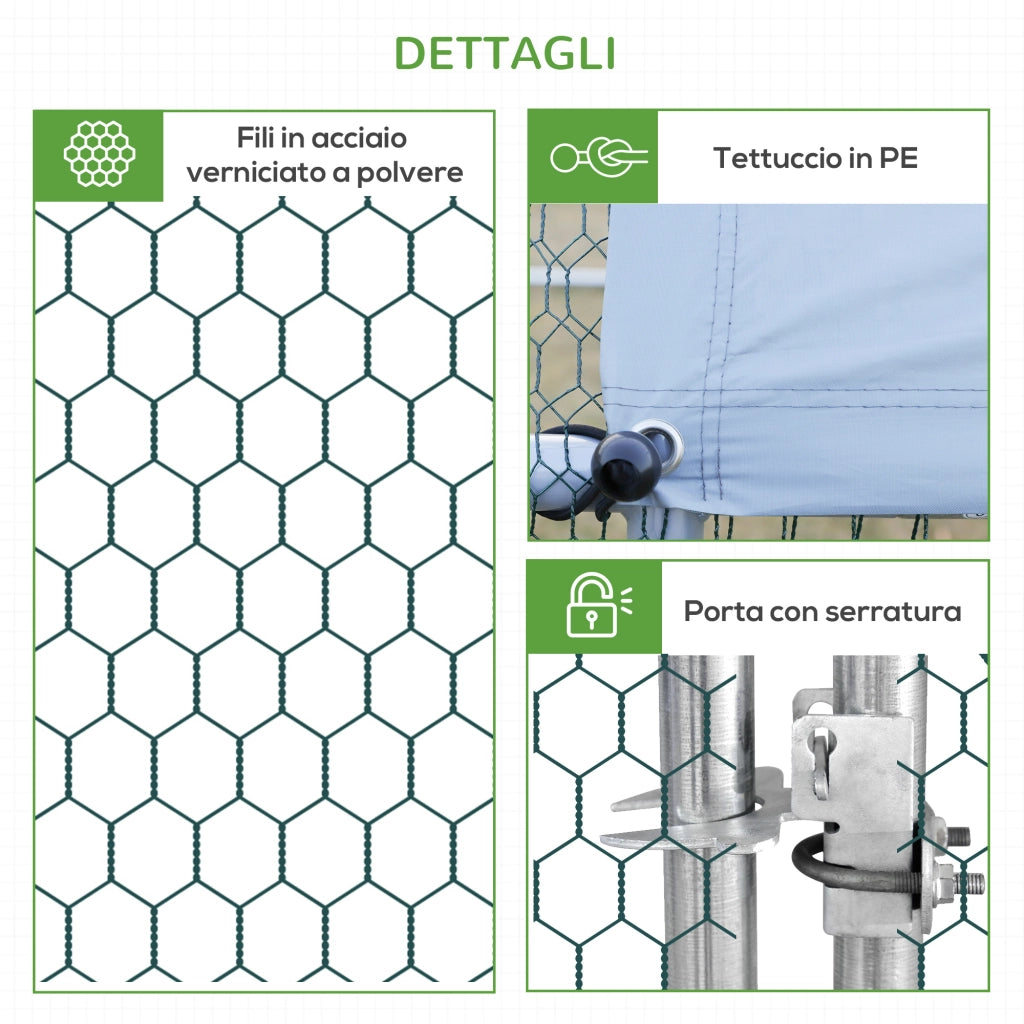 Pollaio da Giardino ¨C Zephmum ¨C 3x2x2m, Argento